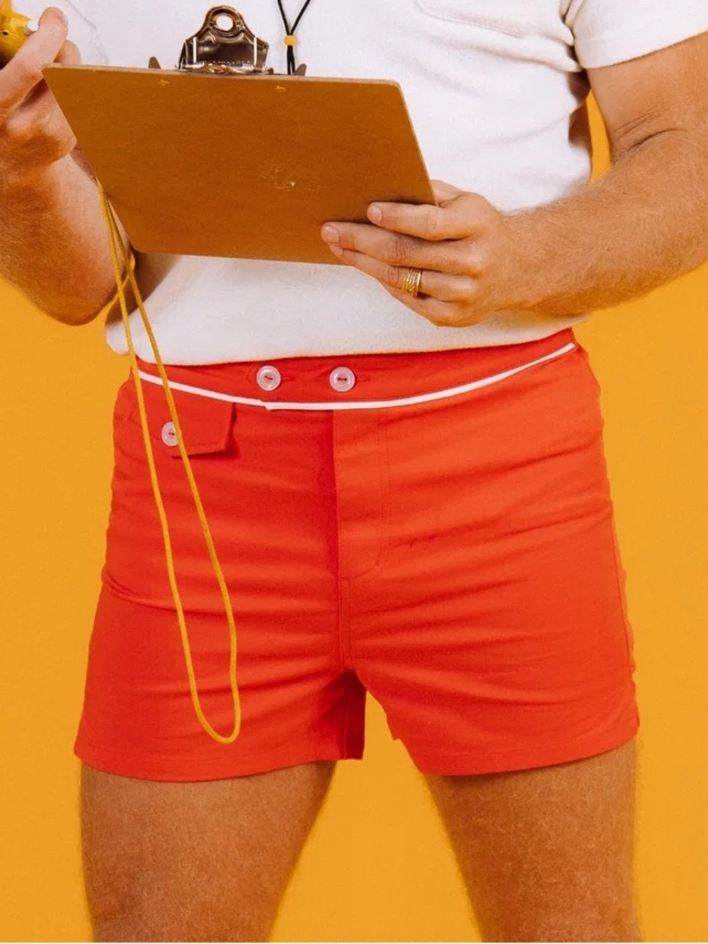Hammies Cabana Swim Trunks Shorts in Red Size 32